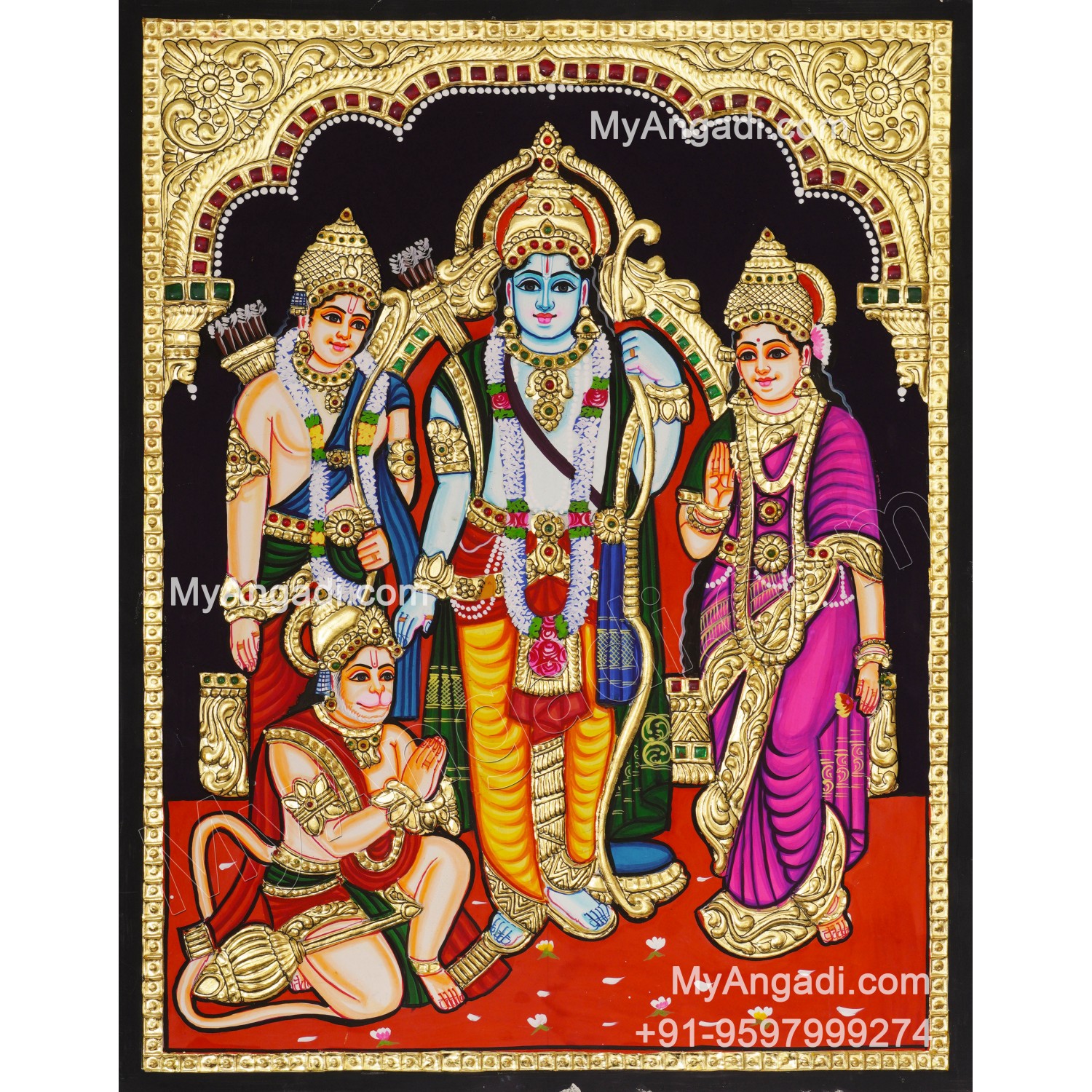 Ram Darbar Tanjore Painting Buy Tanjore Paintings Online Shopping in