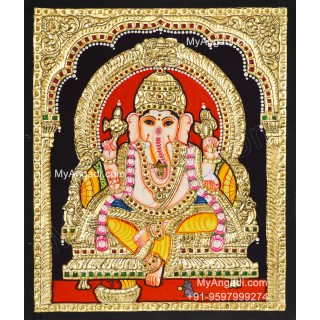 Ganapathi Tanjore Painting 