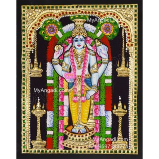 Guruvayurappan Tanjore Painting, Guruvayurappan Tanjore Painting