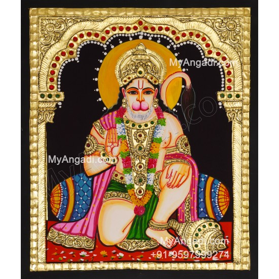 Hanuman Tanjore Painting