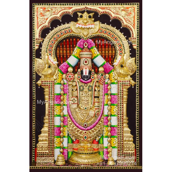 Balaji 3d Tanjore Painting