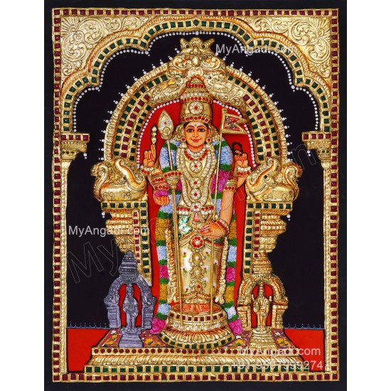 Murugar 3D Tanjore Painting