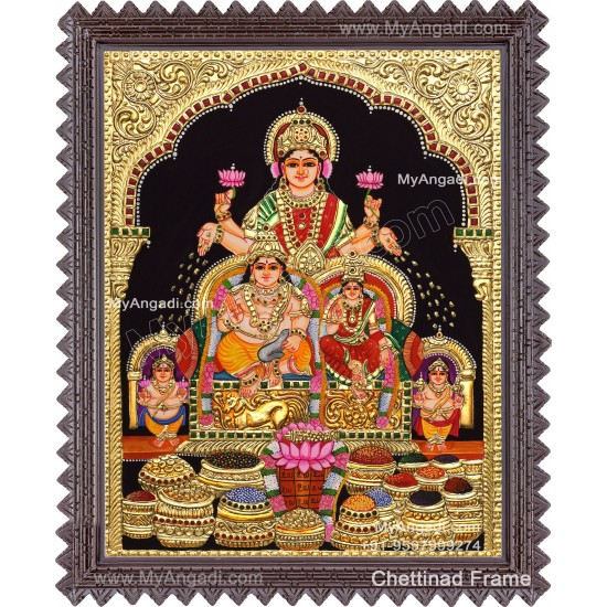 Kuber Lakshmi Tanjore Painting