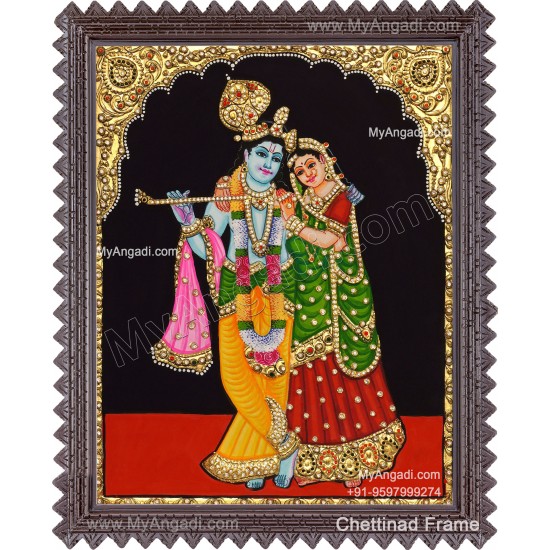 Radha Krishna Tanjore Painting