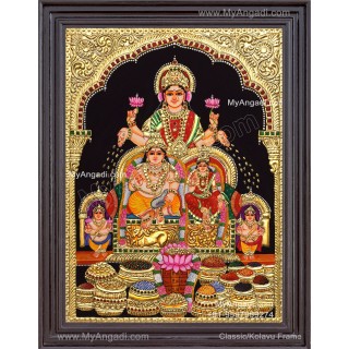 Kuber Lakshmi Tanjore Painting