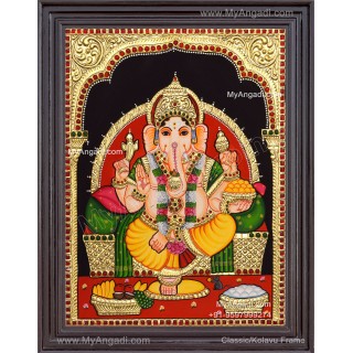 Ganapathi Tanjore Painting Tanjore Painting