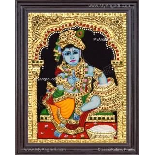 Butter Krishna Tanjore Painting