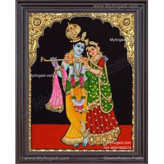 Radha Krishna Tanjore Painting