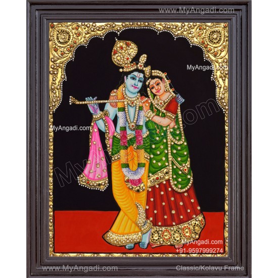 Radha Krishna Tanjore Painting