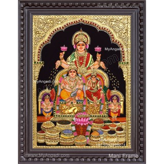 Kuber Lakshmi Tanjore Painting