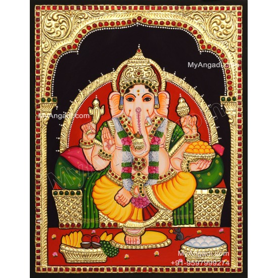 Ganapathi Tanjore Painting Tanjore Painting