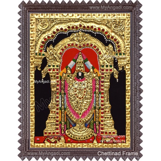 Venkateshwara  Swamy Tanjore Painting