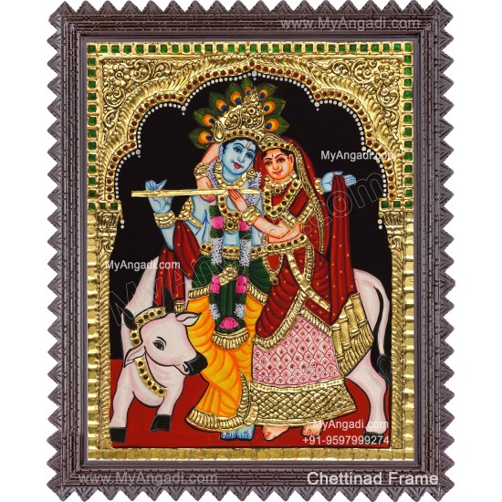 Radha Krishna Tanjore Painting