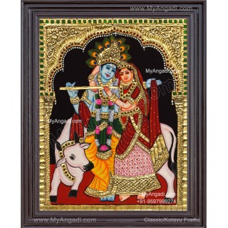 Radha Krishna Tanjore Painting