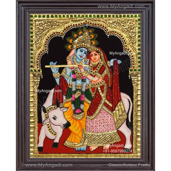 Radha Krishna Tanjore Painting