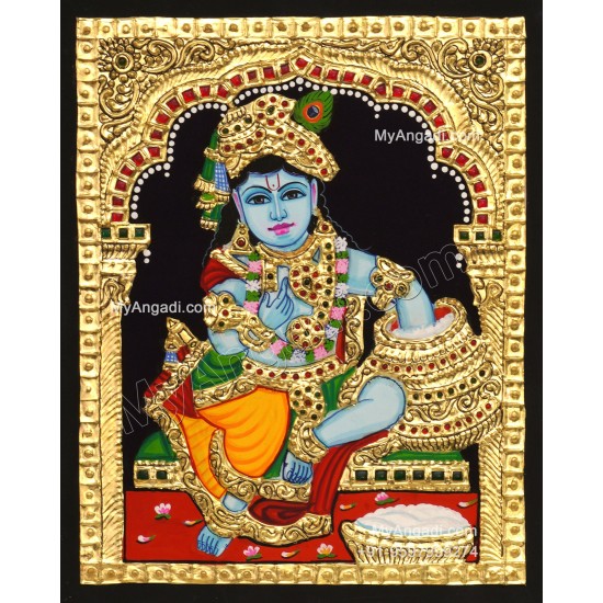 Butter Krishna Tanjore Painting