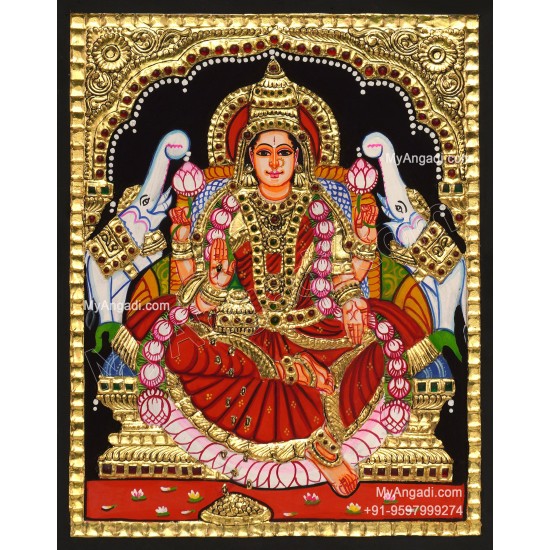Gajalakshmi Tanjore Painting