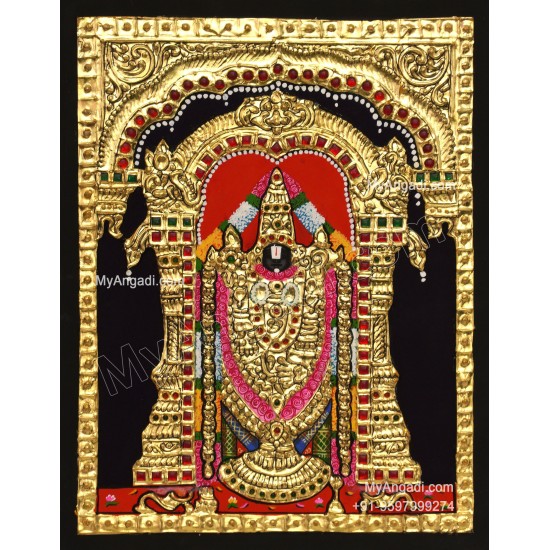 Venkateshwara  Swamy Tanjore Painting