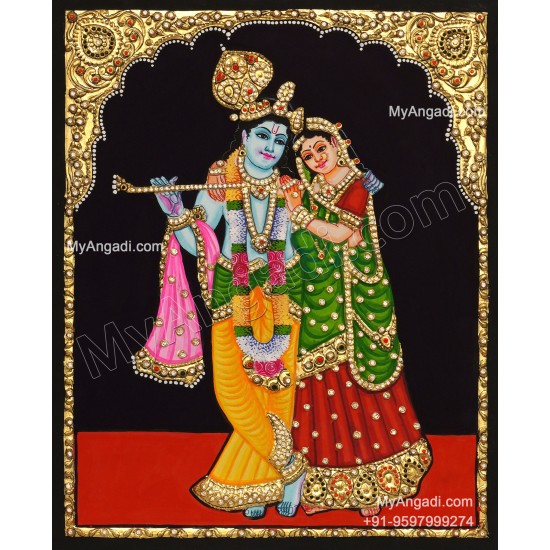 Radha Krishna Tanjore Painting