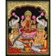 Ganesha Lakshmi Saraswathi Tanjore Painting