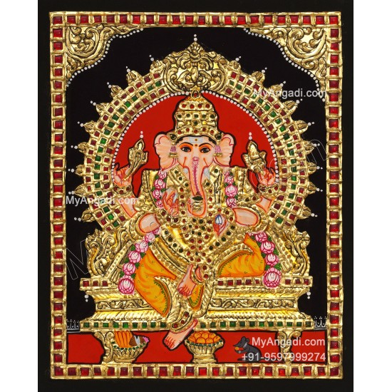 Ganesha Tanjore Painting