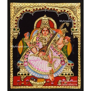 Saraswathi Tanjore Painting