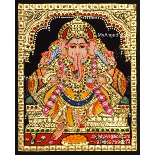 5 Set Ganesha Murugan Balaji Lakshmi Saraswathi Tanjore painting