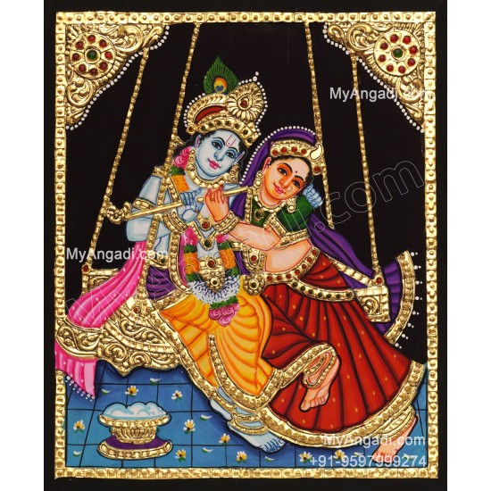Radha Krishna Tanjore Paintings