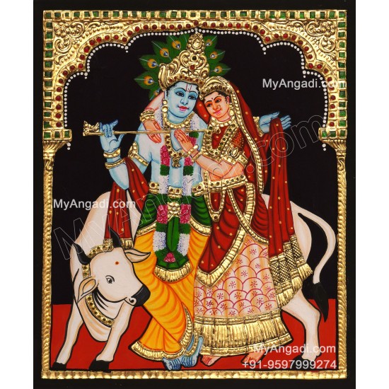 Radha Krishna Tanjore Paintings