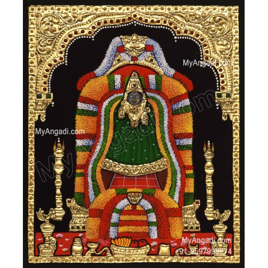 Adhi Parasakthi Amman Tanjore Painting