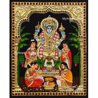 Sathyanarayana Tanjore Painting
