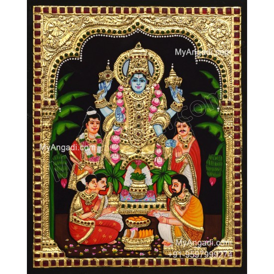 Sathyanarayana Tanjore Painting