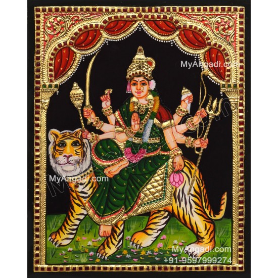 Durga Devi Tanjore Painting