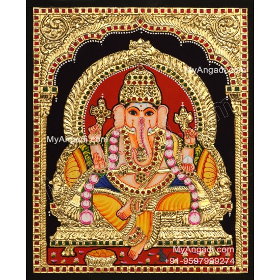 Ganesha Tanjore Painting