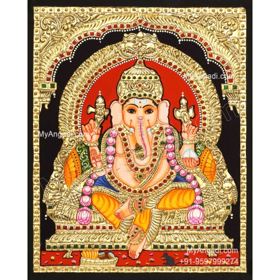 Ganesha Tanjore Painting