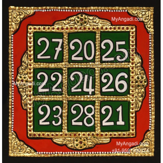 Kubera Yantra Tanjore Painting