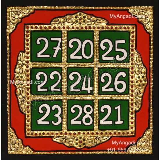 Kubera Yantra Tanjore Painting