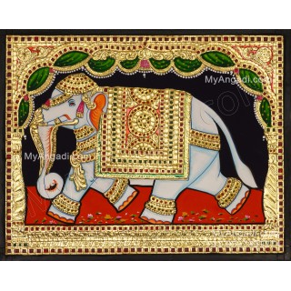 Elephant Tanjore Painting