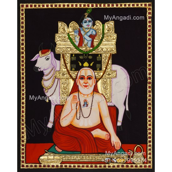 Ragavendra Tanjore Painting, Saint Tanjore Painting