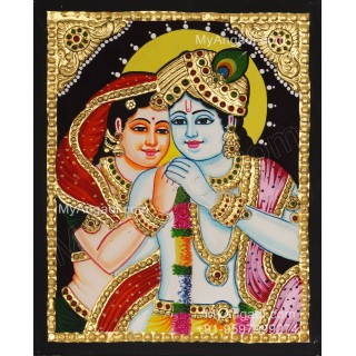 Radha Krishna Tanjore Painting