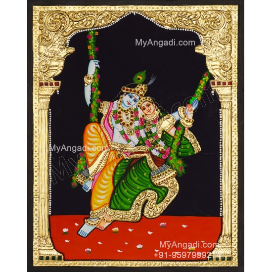 Radha Krishna Tanjore Paintings