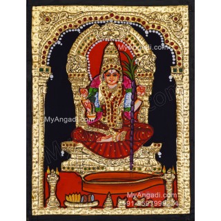 Kamatchi Amman Tanjore Painting