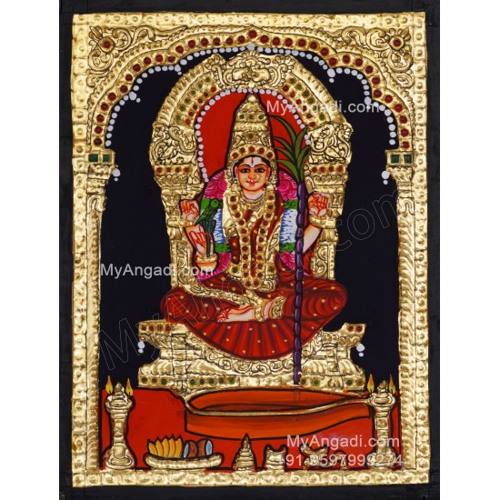 Kamatchi Amman Tanjore Painting Buy Tanjore Paintings Online Shopping