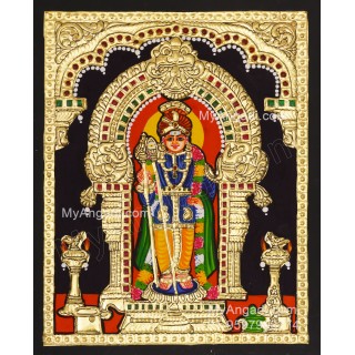 palani Raja Alangara Murugan Tanjore Painting