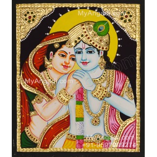 Radha Krishna Tanjore Painting