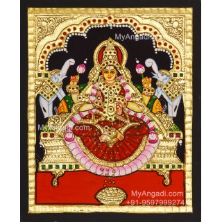 Gajalakshmi Tanjore Painting