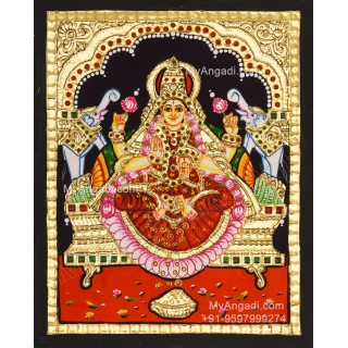 Gajalakshmi Devi Tanjore Painting