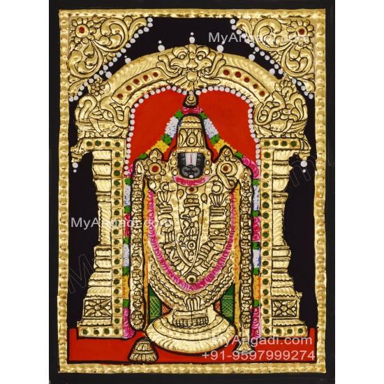 Venkateshwara  Swamy Tanjore Painting