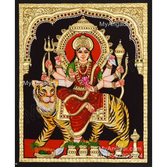 Durga Devi Tanjore Painting