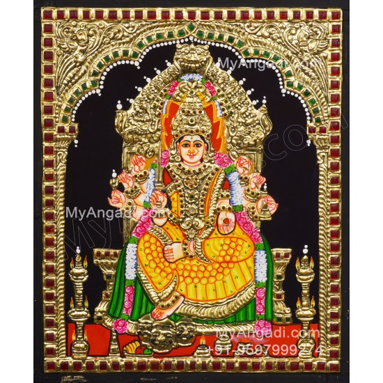 Samayapura Mariamman Tanjore Painting